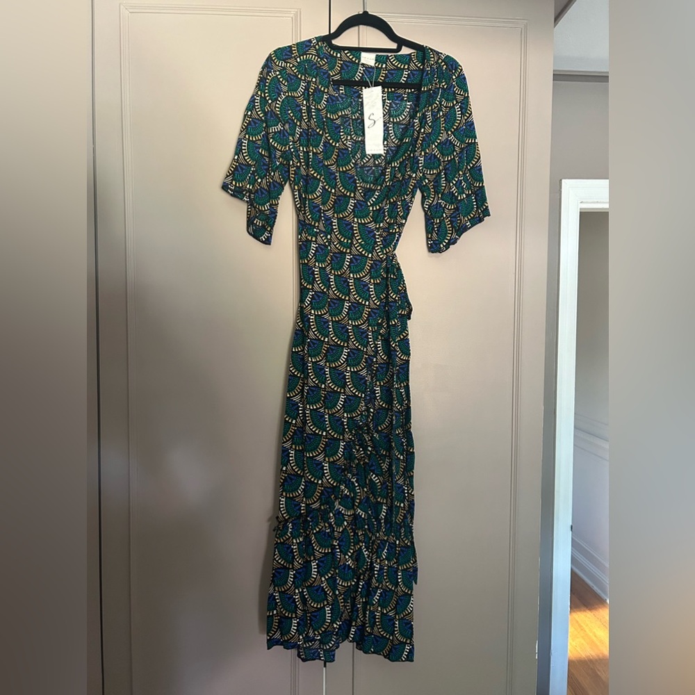NET Silk & Salt Wrap Dress